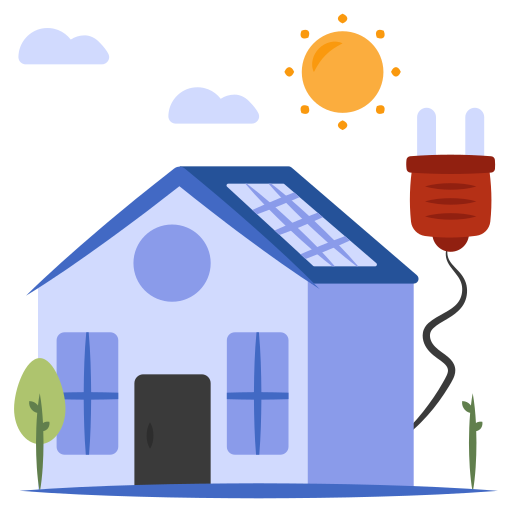 Residential solar plant